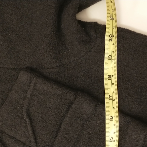 Avant Garde Moyuru Wool Coat Japanese Asymmetrical Art to Wear in Black  Damaged - Picture 14 of 16